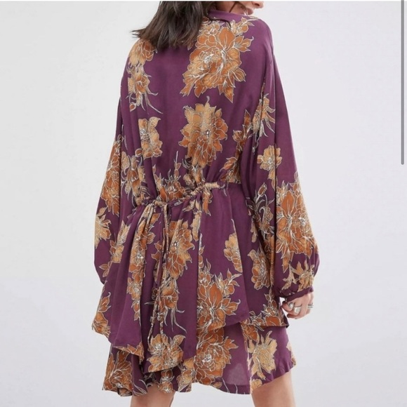Free People Bustle-back Button down Shirt Dress - Picture 2 of 8